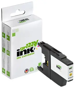 Alternativ Tintenpatrone für Brother LC1220Y LC1240Y Yellow ca. 600 Seiten  (My Green Toner) 