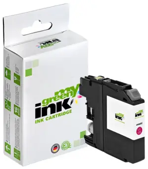 Kompatibel zu Brother LC125M Magenta ca. 1.200 Seiten, (My Green) 