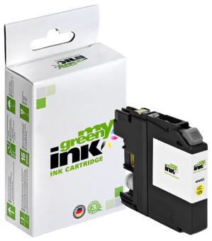 My Green Toner Tintenpatrone für Brother LC125Y Yellow ca. 1.200 Seiten 