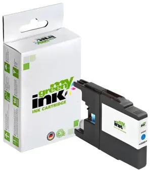 Kompatibel zu Brother LC1280C Cyan ca. 1.200 Seiten, (My Green) 