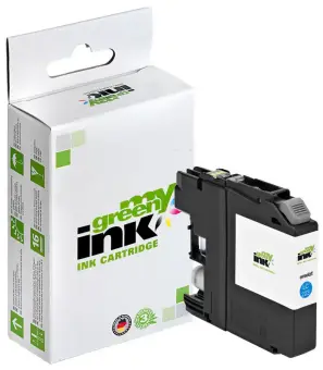Alternativ Tintenpatrone für Brother LC223C Cyan ca. 550 Seiten  (My Green Toner) 