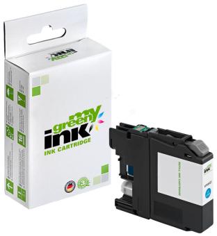 My Green Toner Tintenpatrone für Brother LC225XLC Cyan ca. 1.200 Seiten 