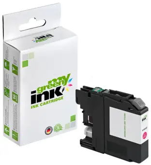 Alternativ Tintenpatrone für Brother LC225XLM Magenta ca. 1.200 Seiten  (My Green Toner) 
