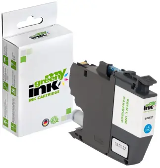 Kompatibel zu Brother LC3213C Cyan ca. 400 Seiten, (My Green) 