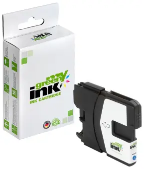 Kompatibel zu Brother LC980C LC1100C Cyan ca. 700 Seiten, (My Green) 