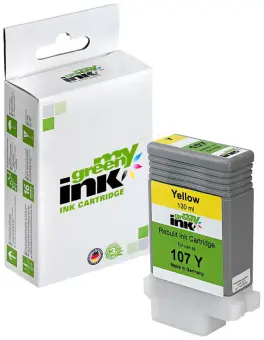 Kompatibel zu Canon PFI107Y 6708B001 Gelb ca. 130 ml (My Green) 