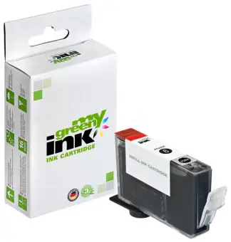 Alternativ Tintenpatrone für Canon BCI-6BK Schwarz ca. 210 Seiten  (My Green Toner) 