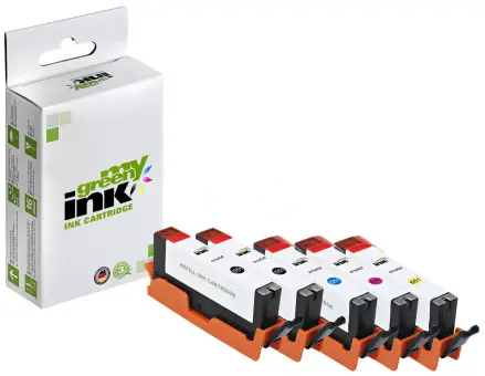 Alternativ Tintenpatrone für Canon CLI551MPXL ml 1 x 17  (My Green Toner) 