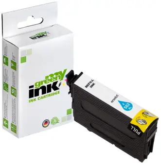 Alternativ Tintenpatrone für Epson C13T02W24010 502XL Cyan ca. 470 Seiten  (My Green Toner) 