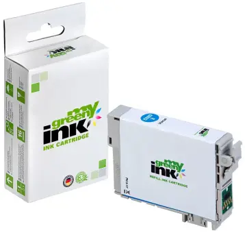 Alternativ Tintenpatrone für Epson C13T08024010 T0802 Cyan ca. 435 Seiten  (My Green Toner) 