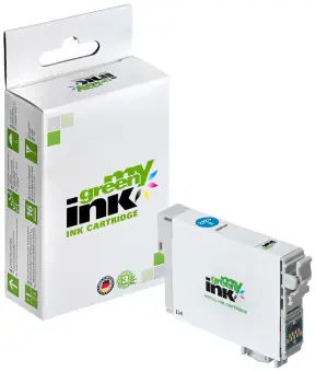 Alternativ Tintenpatrone für Epson C13T12824011 T1282 Cyan ca. 175 Seiten  (My Green Toner) 