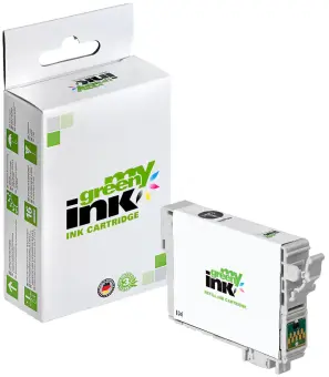 Kompatibel zu Epson T1291 C13T12914010 Schwarz ca. 380 Seiten, (My Green) 