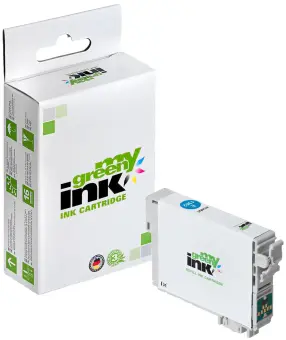 Alternativ Tintenpatrone für Epson C13T13024010 T1302 Cyan ca. 765 Seiten  (My Green Toner) 
