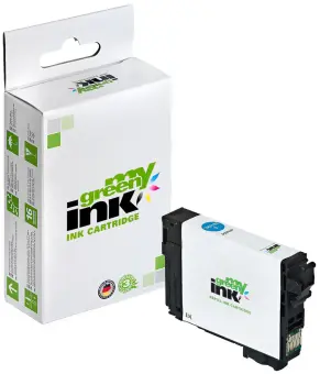 Kompatibel zu Epson 18XL C13T18124010 Cyan ca. 450 Seiten, (My Green) 