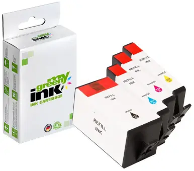 Kompatibel zu HP912XL 3YP34AE ca. 4 * 825 Seiten, KITBK+ C+M+Y (My Green) 