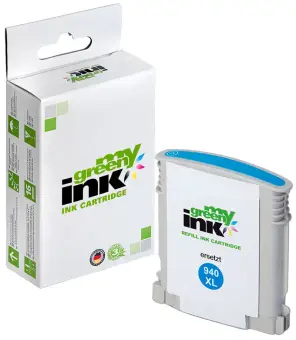 Alternativ Tintenpatrone für HP C4907AE No. HP940XL Cyan ca. 1.400 Seiten  (My Green Toner) 