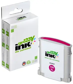 Kompatibel zu HP C4908AE No. HP940XL Magenta ca. 1.400 Seiten, (My Green Toner) 