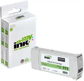 Kompatibel zu HP771 CE037A Schwarz ca. 775 ml (My Green) 