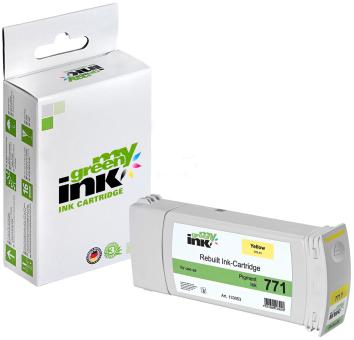 My Green Toner Tintenpatrone für HP CE040A No. HP771 Yellow ca. 775 ml 