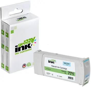 Kompatibel zu HP771 CE042A Cyan ca. 775 ml (My Green) 