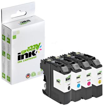 My Green Toner 4 Druckerpatronen für Brother LC123VAL farben je ca. 600 Seiten, 