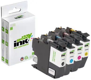 Kompatibel zu Brother LC3213VAL ca. 4 x 400 Seiten, (My Green) 