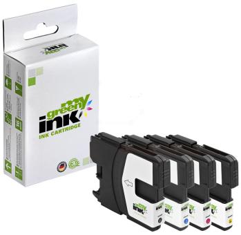 My Green Toner 4 Druckerpatronen für Brother LC980VAL farben ca. 4 x ca. 700 Seiten, 