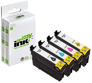 Kompatibel zu Epson 502XL C13T02W64010 KIT BK+ C+M+Y (My Green) 