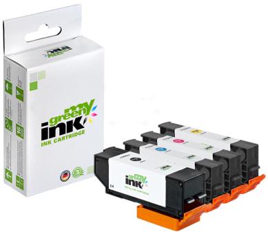 My Green Toner 4 Druckerpatronen für Epson 26XL C13T26364010 Green KITBK+ C+M+Y 