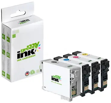 Kompatibel zu Epson 27XL C13T27154010 Green KIT BK+ C+M+Y (My Green) 