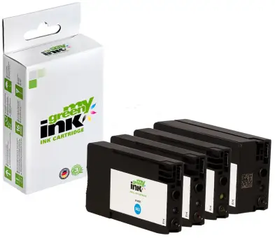 Alternativ Tintenpatronen für HP 6ZC70AE HP963 Green KIT(BK+ C+M+Y)  (My Green Toner) 