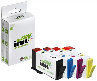 Alternativ Tintenpatronen für HP J3M83AEE No. HP364XL Green KIT(BK+ C+M+Y)  (My Green Toner) 