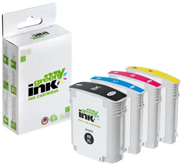 Alternativ Tintenpatronen für HP No. HP88XL Green KIT(BK+ C+M+Y)  (My Green Toner) 