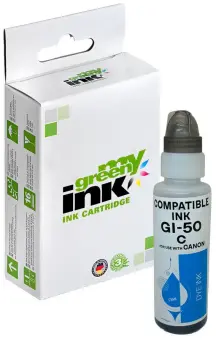 Alternativ Tintenflasche für Canon GI-50C / 3403C001 Cyan Inhalt 70 ml  (My Green Toner) 