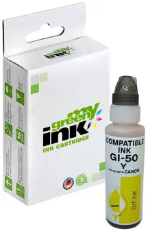 Alternativ Tintenflasche für Canon GI-50Y / 3405C001 Yellow Inhalt 70 ml  (My Green Toner) 