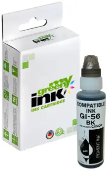 Alternativ Tintenflasche für Canon GI-56BK / 4412C001 Schwarz Inhalt 100 ml  (My Green Toner) 