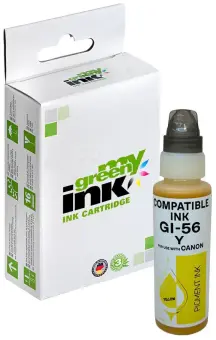 Alternativ Tintenflasche für Canon GI-56Y / 4432C001 Yellow Inhalt 100 ml  (My Green Toner) 