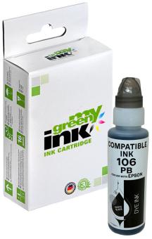 My Green Toner Tintenflasche für Epson C13T00R140 / 106 photo Schwarz Inhalt 70 ml 