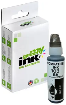 Kompatibel zu Tintenflasche für Epson 103 C13T00S14A Schwarz Inhalt 70 ml (My Green Toner) 