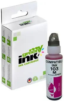 Alternativ Tintenflasche für Epson C13T00S34A / 103 Magenta Inhalt 70 ml  (My Green Toner) 
