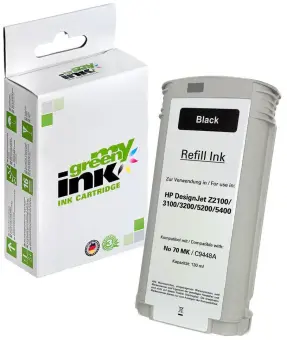 Kompatibel zu HP70 C9448A Matte Schwarz 130 ml(My Green Toner) 