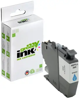 Kompatibel zu Brother LC421XLC Cyan ca. 500 Seiten, (My Green) 