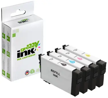 Alternativ Tintenpatrone für Epson  405XL Multipack C13T05H64010 BK+C+M+Y  4 x 20 ml 4 x ca. 1.100 Seiten  (My Green Toner) 