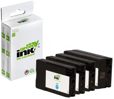 Kompatibel zu HP 963XL 3YP35AE BK+C+M+Y ca. 1 x 2.000  ca. 3 x 1.600 Seiten,  Used Chip (My Green Toner) 