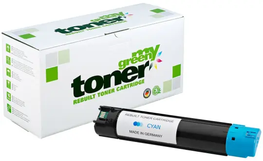 Alternativ Toner für Dell 593-BBCS Cyan ca. 12.000 Seiten  (My Green Toner) 