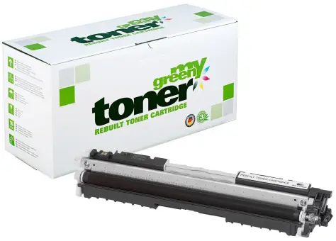 Kompatibel zu HP CE310A Schwarz ca. 1.200 Seiten, (My Green Toner) 