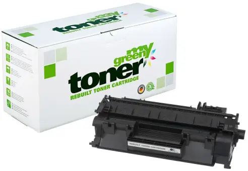 Kompatibel zu HP719 CE505A Schwarz ca. 2.300 Seiten, (My Green Toner) 