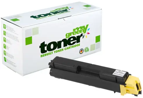 Kompatibel zu Kyocera TK-580 YHC Gelb ca. 10.000 Seiten, (My Green Toner) 