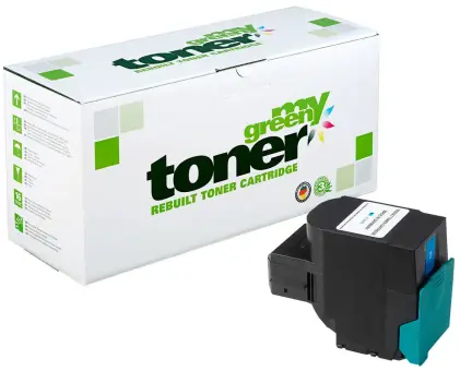 Alternativ Toner für Lexmark 24B6008 Cyan ca. 3.000 Seiten  (My Green Toner) 