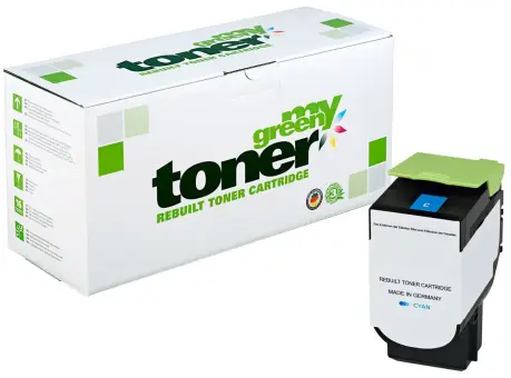 Alternativ Toner für Lexmark 70C0X20 Cyan ca. 4.000 Seiten  (My Green Toner) 